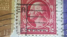 George Washington Carmine Type 3 Red Stamp USA