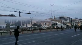 Greece: Police Use Water Cannon At Koufontinas Protesters In Athens