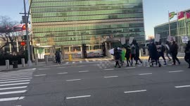 March of the New York Senegalese community against the Senegalese government in New York, USA