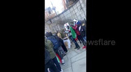 Demonstration against the government of Senegal in NY, The US