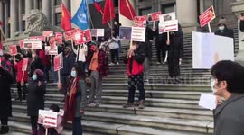 Canada: Protestors March Through Vancouver Against Myanmar Military Coup