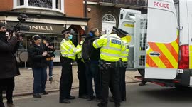 Anti-lockdown protester urges members of the public to call the police whilst being arrested by the POLICE