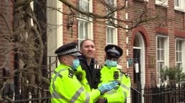 Call the police Man shouts as he's being arrested?