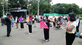 Protest held in Jakarta calling for gender equality on International Women's Day