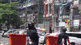 Myanmar coup: Parts of Yangon in ruins after a month of protests