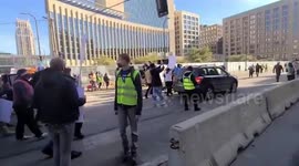 Protestors march in Minneapolis as jury selection of Derek Chauvin trial is delayed