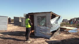 City of Cape Town officials destroy shacks in township