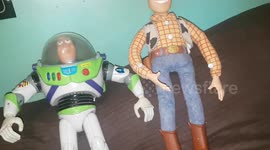 Woody and Buzz Lightyear original 1996 Dolls