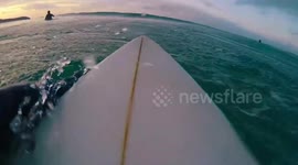 SURFER'S PARADISE: Surfer captures incredible footage that makes Cornwall look like a Californian paradise – with huge waves and turquoise waters