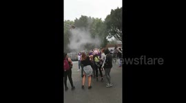 Protesters clash with police in Mexico during Women's Day march