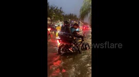 Heavy rain causes major flooding in Ecuador