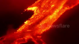 Mount Etna spews lava as volcanic activity continues