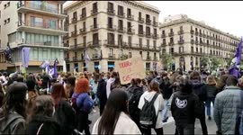 International Women's Day March in Barcelona