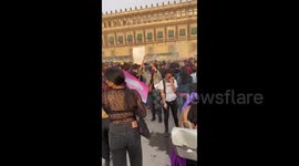 Women march in Mexico to make their voices heard, seek justice