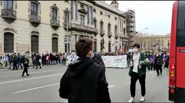International Women's Day March in Barcelona