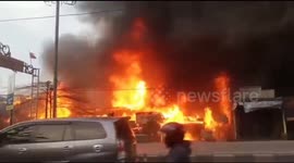 Dozens of Fire Wood Stalls in Bekasi, West Java, Indonesia