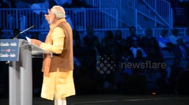 India's Prime Minister, Narendra Modi,  delivers major speech in Toronto