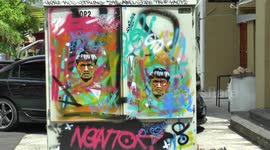 Graffiti in Kuching,Sarawak, Malaysia