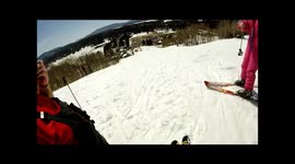 Skiing Over the Puddle (in a Suit & Tie)
