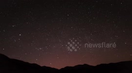 Lyrid meteor shower above Cumbria