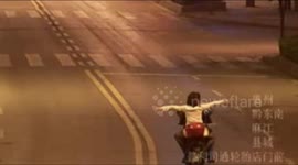 Bike crashes after passenger's Titanic 'flying' pose