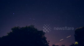 Lyrid meteor shower above Florida