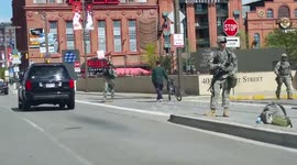 National Guard line Baltimore streets after rioting