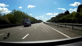 Car rear ends lorry in near-crash on Kent motorway