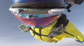 Wingsuit flier breaks new record over China