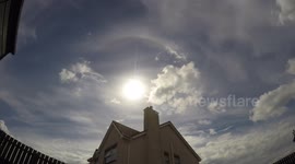 Go Pro Time Lapse of 22 Degree Sun Halo