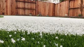 Northern California hit with sheet of hail