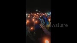 Senegal supporters of opposition leader Ousmane Sonko pay tribute to victims
