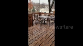 Minnesota hit with hail during severe storms