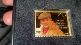 ONLY FOOLS AND HORSES DEL BOY 24K GOLD STAMP LIMITED EDITION