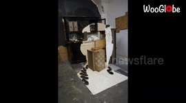 Awe-Inspiring 3D Anamorphic Portrait of Tomáš Baťa