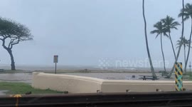 Beach Park Hawaii Flood | Flash Flood Oahu | Natural Disaster on North Shore of Oahu | Heavy Rain for days