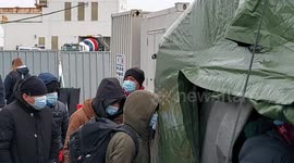Rare footage of Illegal migrants waiting to be processed in Dover after being dropped off by Border Force.