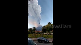 Italy: Etna March 12 Eruption- Volcano Spews Tall Plume Of Ash, Smoke