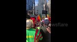 Dozens rally outside UN headquarters in NYC against conflict in Tigray