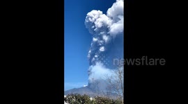 Italy: Etna March 12 Eruption- Volcano Spews Tall Plume Of Ash, Smoke 2