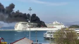 Greece: Fire Breaks Out On Cruise Ship In Corfu 3