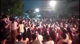 Myanmar: March 12 Protests – Night Protest With Candle Lights In Yangon
