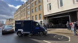 Police officer charged with kidnapping and murdering Sarah Everard arrives at London court