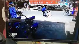 Road rage: driver throws bike on old man after running him down