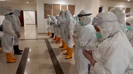 Doctors pray in Jakarta as Indonesia continues COVID-19 vaccine drive