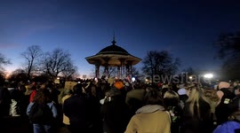 'Whose streets? Our streets!' Hundreds attend Sarah Everard vigil on London's Clapham Common