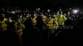London's police force criticised over Clapham vigil policing