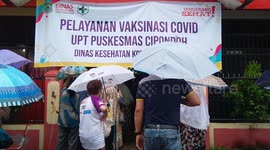 Mass vaccination for elderly in Banten, Indonesia
