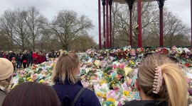 Vigil for Sarah Everard on Clapham common the day after mourners clash with the police