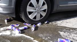 Crushing Crunchy & Soft Things by Car! EXPERIMENT RED BULL vs. CAR